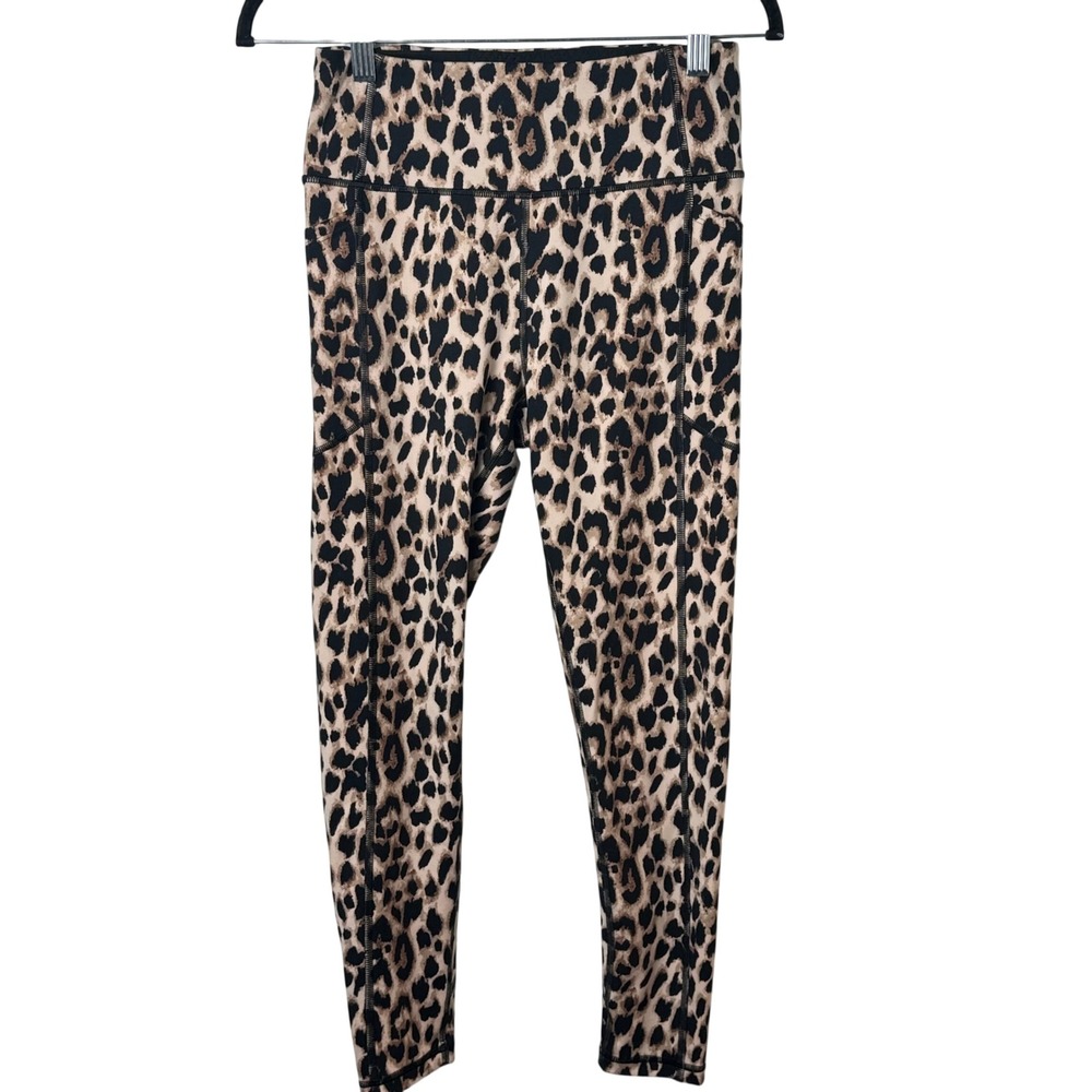 Victoria's Secret Sport Leggings Women‎ S Leopard Print High Waist Pockets